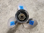 Aluminum 11 1/4" X 14P Michigan Wheel Propeller, Suzuki 13 Spline Hub, P10814. Fixed Price $23.00.