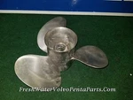 Volvo Penta 15 1/4 X 17 Stainless Steel Prop 852086 3 Blade Left Hand Rotation. Fixed Price $250.00.