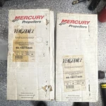 Mercury Vengeance Propellers - Counter Rotating Set. Fixed Price $980.00.