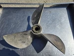 Mercury 3 Blade Stainless Steel Cleaver Prop Left Hand V6 2.4. Fixed Price $225.00.