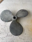3 Blade Brass Columbian Hydrosonic Propeller D14 P12L. Fixed Price $150.00.