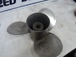 Mercury Outboard Stainless Steel Propeller 48-16312 A4 15P. Fixed Price $165.00.
