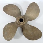 Vintage 4 Blade Bronze Propeller Amc 676 Michigan Wheel 11" Or 11.5". Fixed Price $149.00.