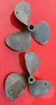 2PCS Bronze Boat Propeller 3 Blade Nautical Marine Decor Patina Chris Craft. Fixed Price $325.00.
