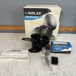 New Solas Amita Aluminum Outboard Propeller 9.25 X Part No. 0115-093-08. Fixed Price $48.00.