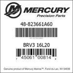 New Stainless Steel Propeller 48-823661A60 Mercruiser 16 X 20 Lh Mercury Bravo. Fixed Price $750.00.