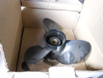 New Outboard Propeller Aluminum 13.3/4 -15 ( 13.75X15 ). Fixed Price $129.99.