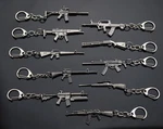 10X Pcs Gun Rifle Machine Model Metal Keyring Black Gift. Fixed Price $23.49.