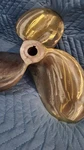 Bronze Boat Propeller Osborne 17 11.5 Left For " Shaft Used Wheel. Fixed Price $176.87.