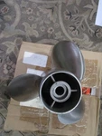Quicksilver 48-13243-21 Stainless Steel Boat Propeller By H&h Salem Ma With Tag. Fixed Price $99.00.