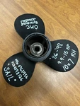 Omc 0763456 Propeller 10" X 7" Rh 3BL Al New Old Stock 0398831 0398126. Fixed Price $50.00.