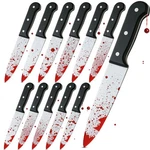 Halloween Realistic Replica Weapons Plastic Bloody Knife Prop Pack Of 1,2,3,6,12. Fixed Price $34.99.