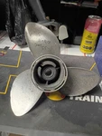Omc 10 1/2 X 11 Stainless Propeller Evinrude Johnson 20 25 30 35 Hp. Fixed Price $60.50.