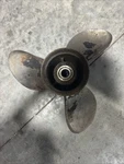 Omc 390822 Stainless Propeller 15 Spline 14-1/4 X 21 Oem. Fixed Price $100.00.