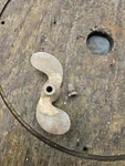 Vintage 1960'S Scott Mcculloch 3.6HP Outboard Boat Motor Propeller & Nut. Fixed Price $8.00.