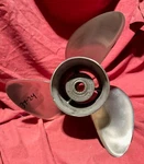 Omc Viper 14.75 X 17 Stainless Steel Propeller Evinrude Johnson 90-300 (39-24). Fixed Price $175.00.