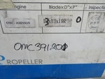 Ebm M47 New Omc Johnson Solas Alcup Aluminum Propeller 3X13X19R. Fixed Price $62.99.