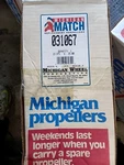 135 -300HP Propeller Michigan Wheel 031067 New Nos 13.38X25 Alu. Rhr 15 Spline. Fixed Price $76.78.