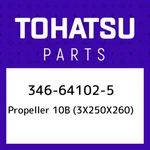 346-64102-5 Tohatsu Propeller 10B (3X250X260) 346641025, New Genuine Oem Part. Fixed Price $228.08.