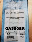 Quicksilver Qa 3808 9.9 X 10 Aluminum Propeller. Fixed Price $75.00.