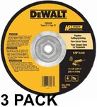 Pack Dewalt Industrial DW8439 9" X 1/8" Type 27 Cutting And Grinding Wheel. Fixed Price $14.95.